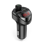 Автомобильный Bluetooth-адаптер 4,2 FM-передатчик беспроводной громкой связи FM-радио адаптер TF-карта флеш-накопитель MP3-плеер двойное зарядное устройство USB