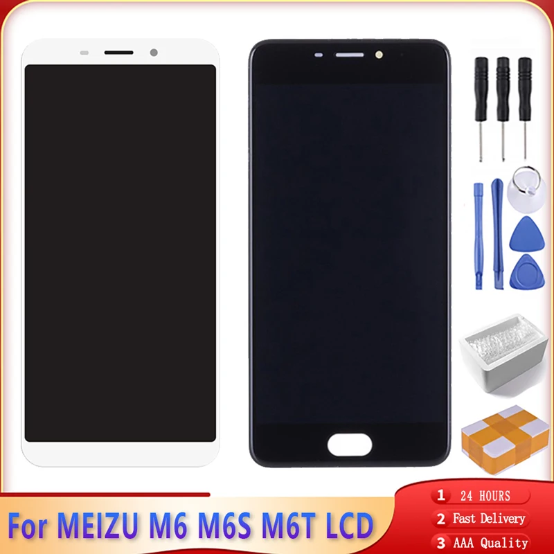 Оригинальный Дисплей для MEIZU M6 M6S M6T ЖК дисплей сенсорный Экран AAA Качество