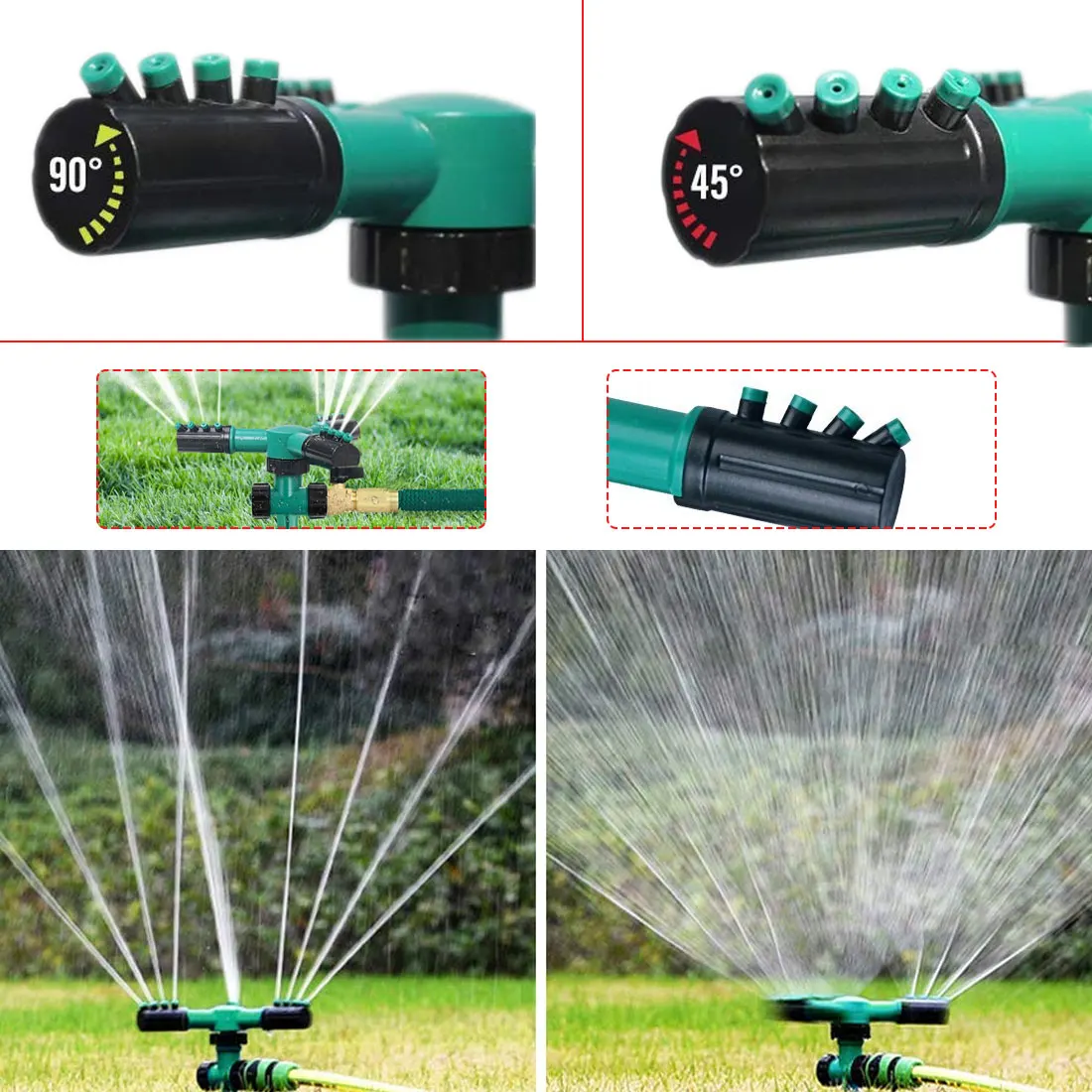 1 Pc 360 Degree Circle Rotating Water Sprinkler Automatic Watering Garden Grass Lawn Sprinklers