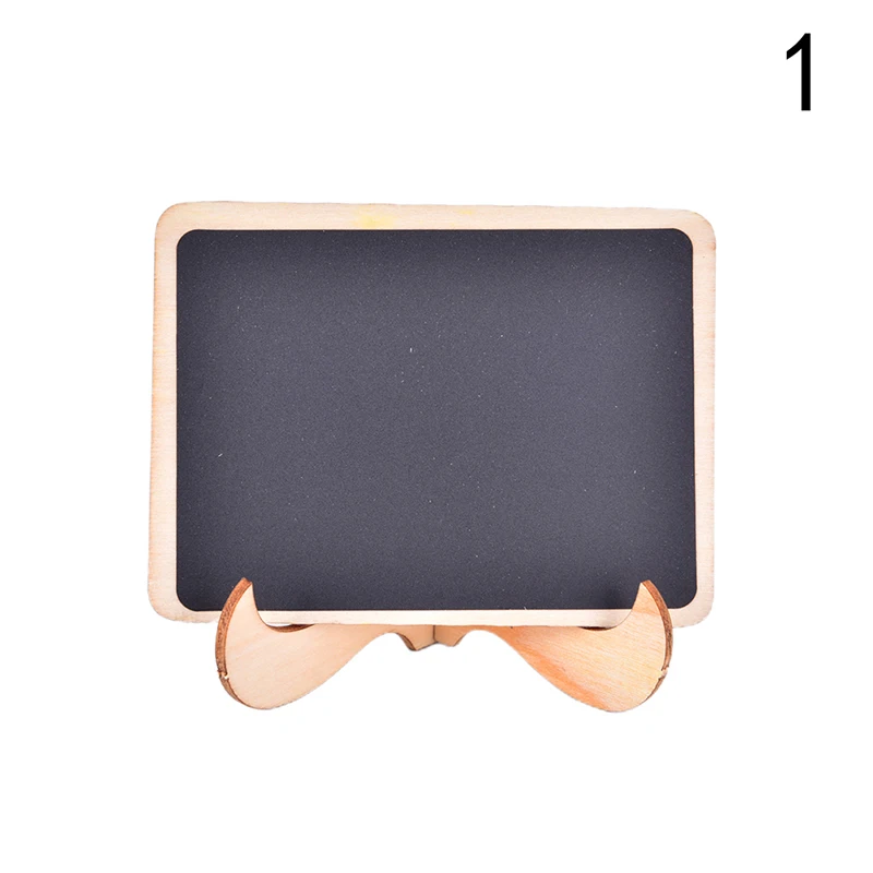 

1Pcs/Set Mini Wooden Blackboard Portable Message Board Chalkboard Stand Universal Wedding Party Table Decor Tags Dropshipping