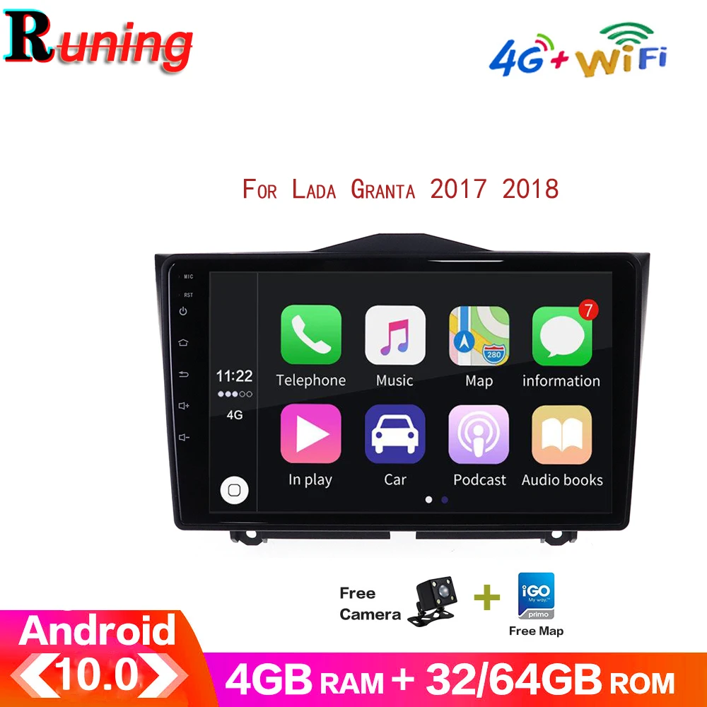 

Car Android Radio Multimedia Stereo GPS DVD Player For LADA  Granta Cross Radio 2017 2018 GPS Navigation No 2 Din Head Unit