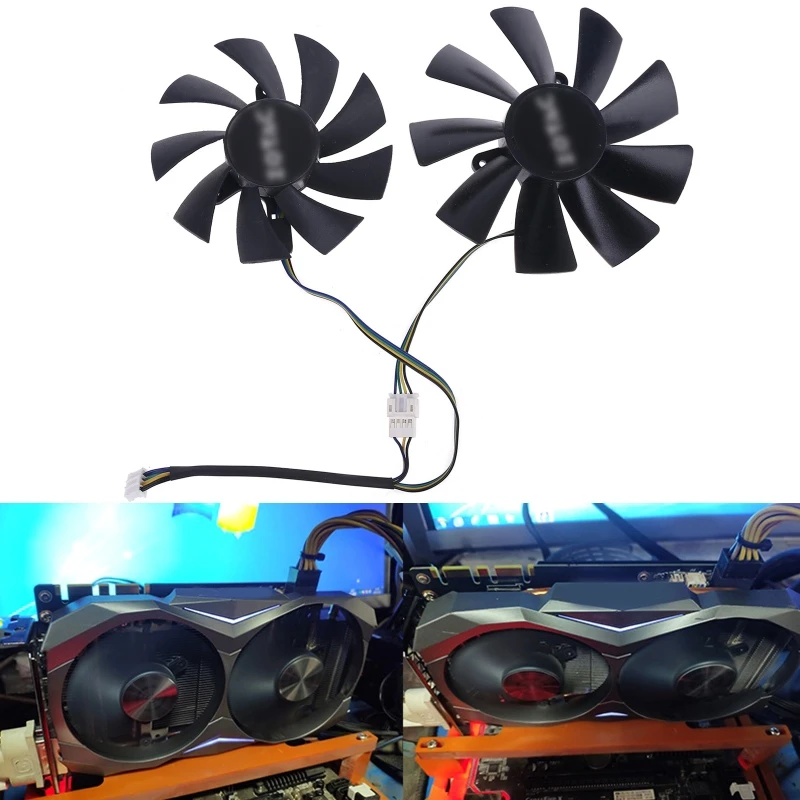 

87mm GA92S2H 100mm GAA8S2H GAA8S2U 4Pin Cooler Fan for GTX 1060 1070 1080