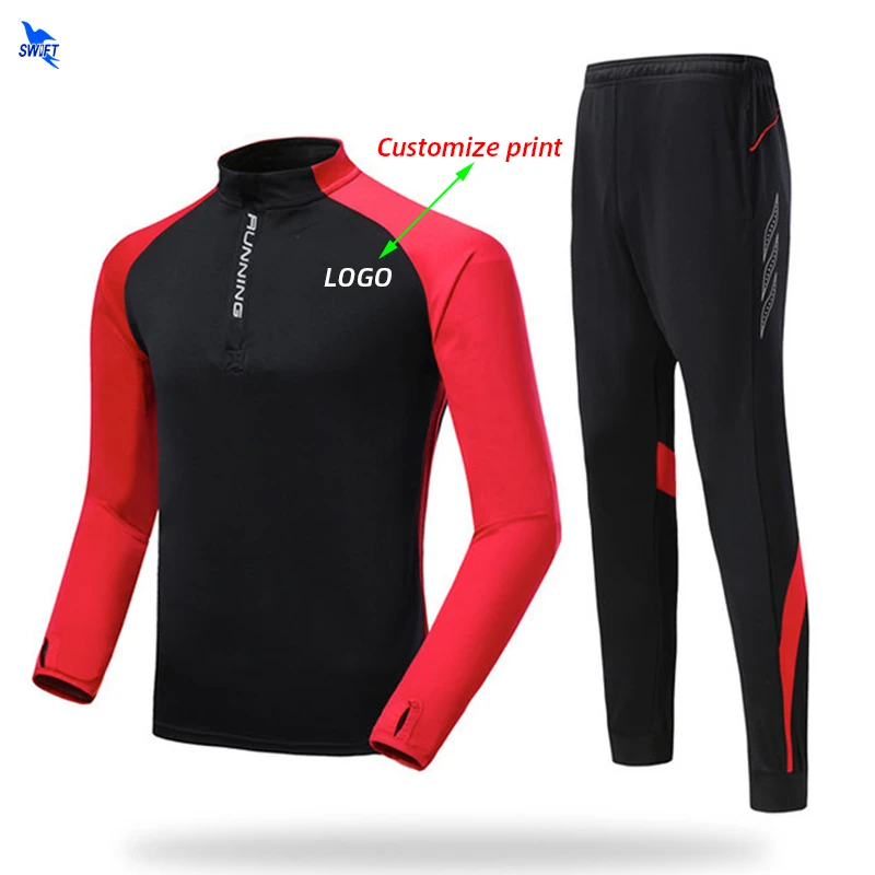 Индивидуальный осенне зимний детский трикотажный костюм комплекты футбольной