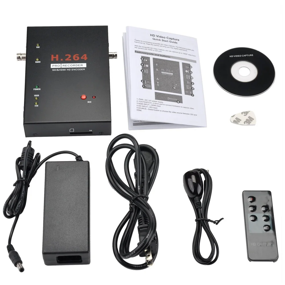 SDI HDMI рекордер видеозахвата с дистанционным управлением поддержка FOOTSWITCH для