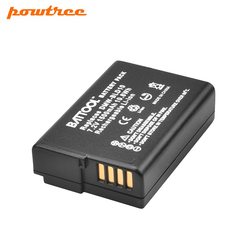 Powtree DMW BLD10E Аккумулятор для Panasonic BLD10 BLD10PP Lumix DMC G3 GF2|Цифровые аккумуляторы| |