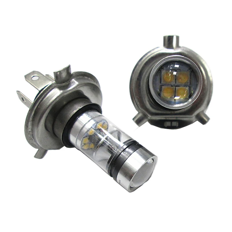 2PCS H4 LED Bulb White Car Motorcycle Headlight High Power 8000K Fog Light Driving 1800LM For Truck | Автомобили и мотоциклы
