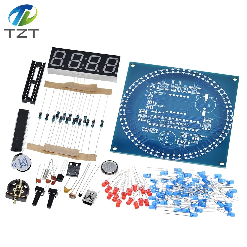 Модуль вращающегося цифрового светодиодного дисплея сделай сам комплект с