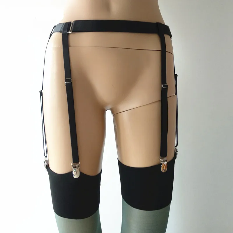 Подвязки для чулок женские регулируемые цвет черный дамские Чулки см|Подвязки| |