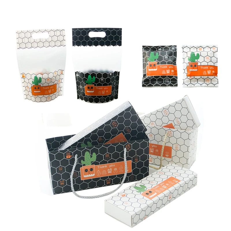 Кактус узор конфеты в подарочной коробке Мультфильм Cookie Портативный Бумага