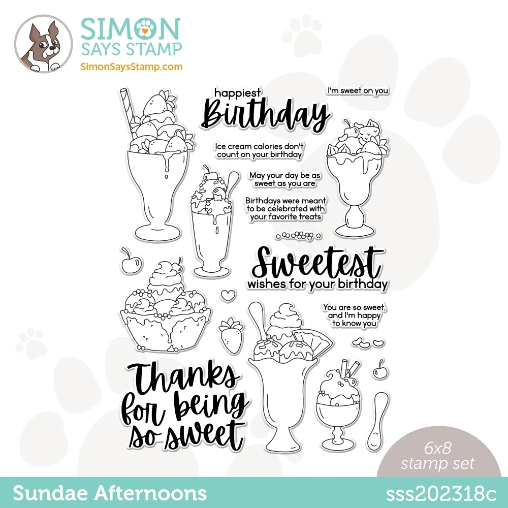 

Summer Ice Cream Sweetest Birthday Metal Cutting Dies & Stamps Scrapbook Dariy Decoration Stencil Embossing Template DIY