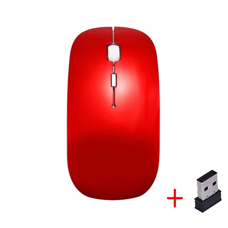 6 цветов 1600 dpi USB оптическая беспроводная компьютерная мышь 2,4G приемник очень тонкая мышь для ПК ноутбук Настольный компьютер - Цвет: 4