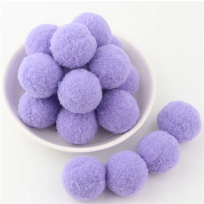 11 purple blue Мягкие помпоны, пушистые Помпоны, плюшевые помпоны для рукоделия, помпон, мини Помпон 8 мм до 30 мм, рождественские украшения для детских игрушек, 2000 шт - Цвет: 11 purple blue