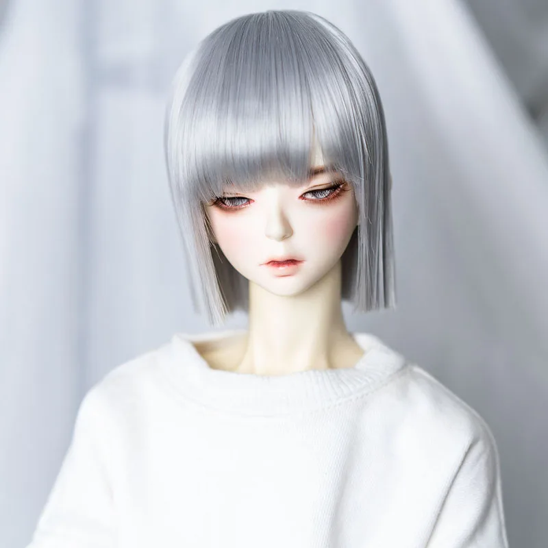 Новый стиль 1/3 1/4 1/6 1/8 Bjd парик короткий крутой прямой высокотемпературный волосы
