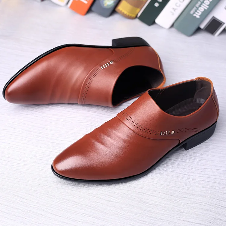 

2019 new spring and summer shoes casual men shoes fashion business zapatos de hombre men casual natural leather loafers
