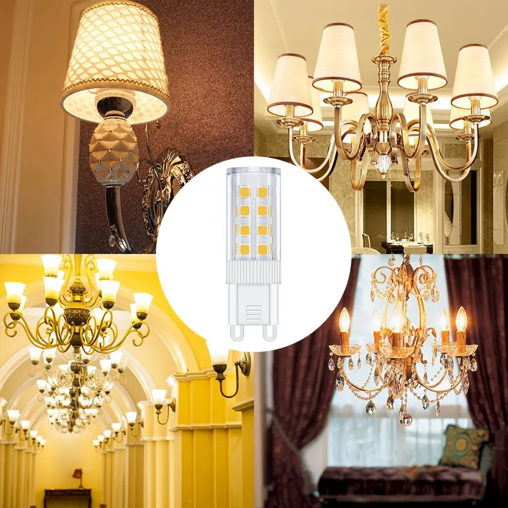 G9 LED Light Bulb Warm White 3W Lamp Replaces 35W Halogen AC220 240V 360 Beam Angle No Flickering Home Office Lightbulb 6Pack | Освещение