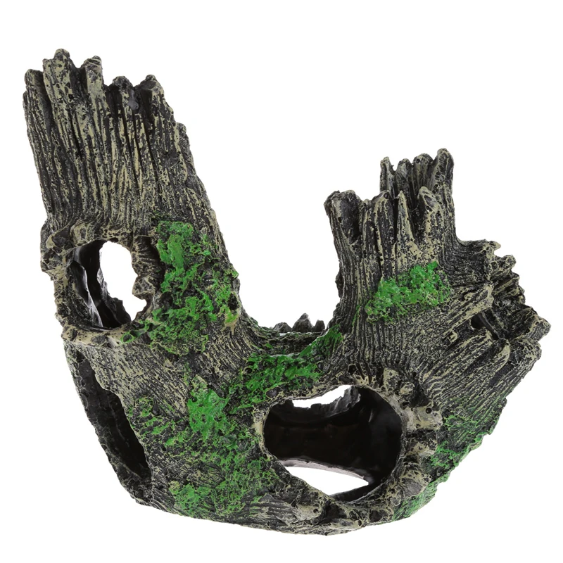 Аквариумное украшение для ствола дерева искусственная пустая деревянная пещера