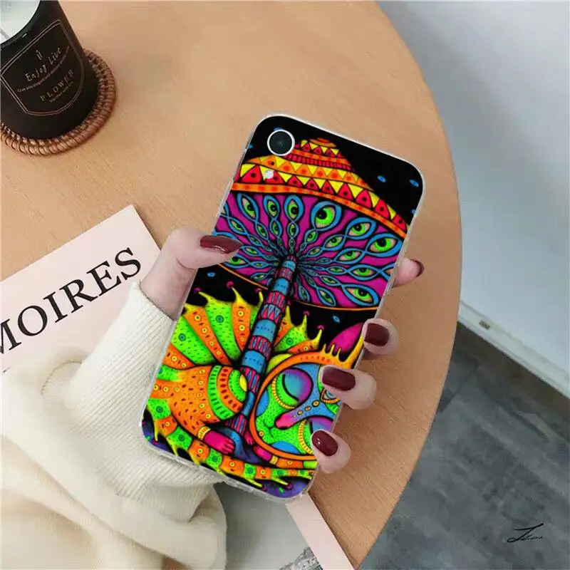 MaiYaCa Colourful Psychedelic Trippy Art Soft Phone Case Capa For iphone 12pro max 11 pro XS MAX 8 7 6 6S Plus X 5S SE 2020 XR