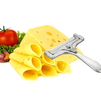 silver adjustable cheese slicer cutter butter planer grater with wire zinc alloy