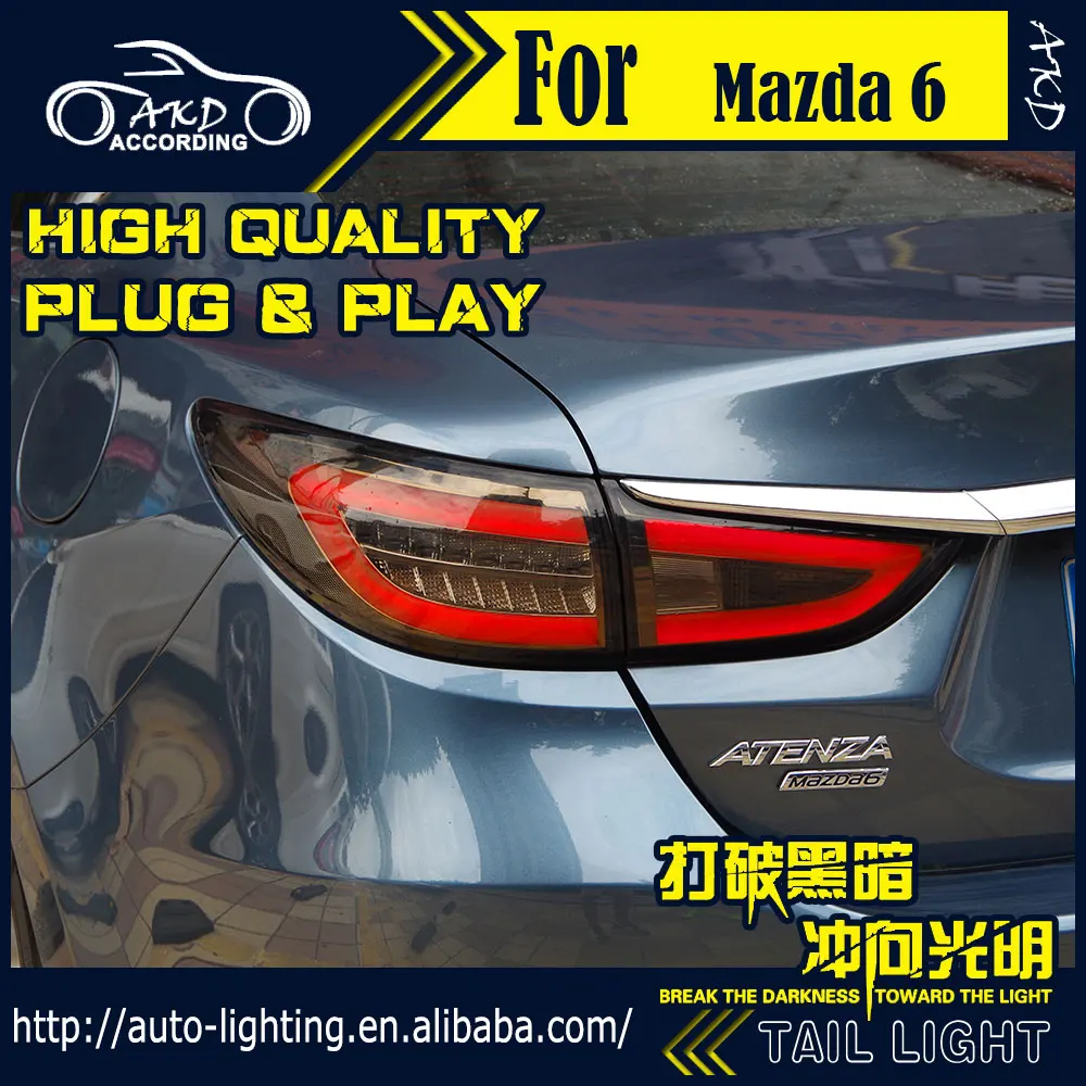 АКД стайлинга автомобилей хвост лампа для Mazda 6 LED светильник s Mazda6 Atenza