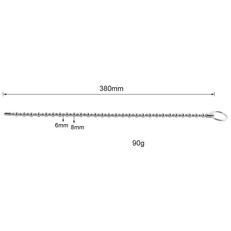 Металлические стальные уретральные звуковые бусины расширитель сверхдлинный 300