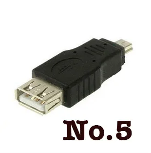 Бесплатная доставка черный USB A к Мини B адаптер конвертер 5pin кабель для MP3 MP4