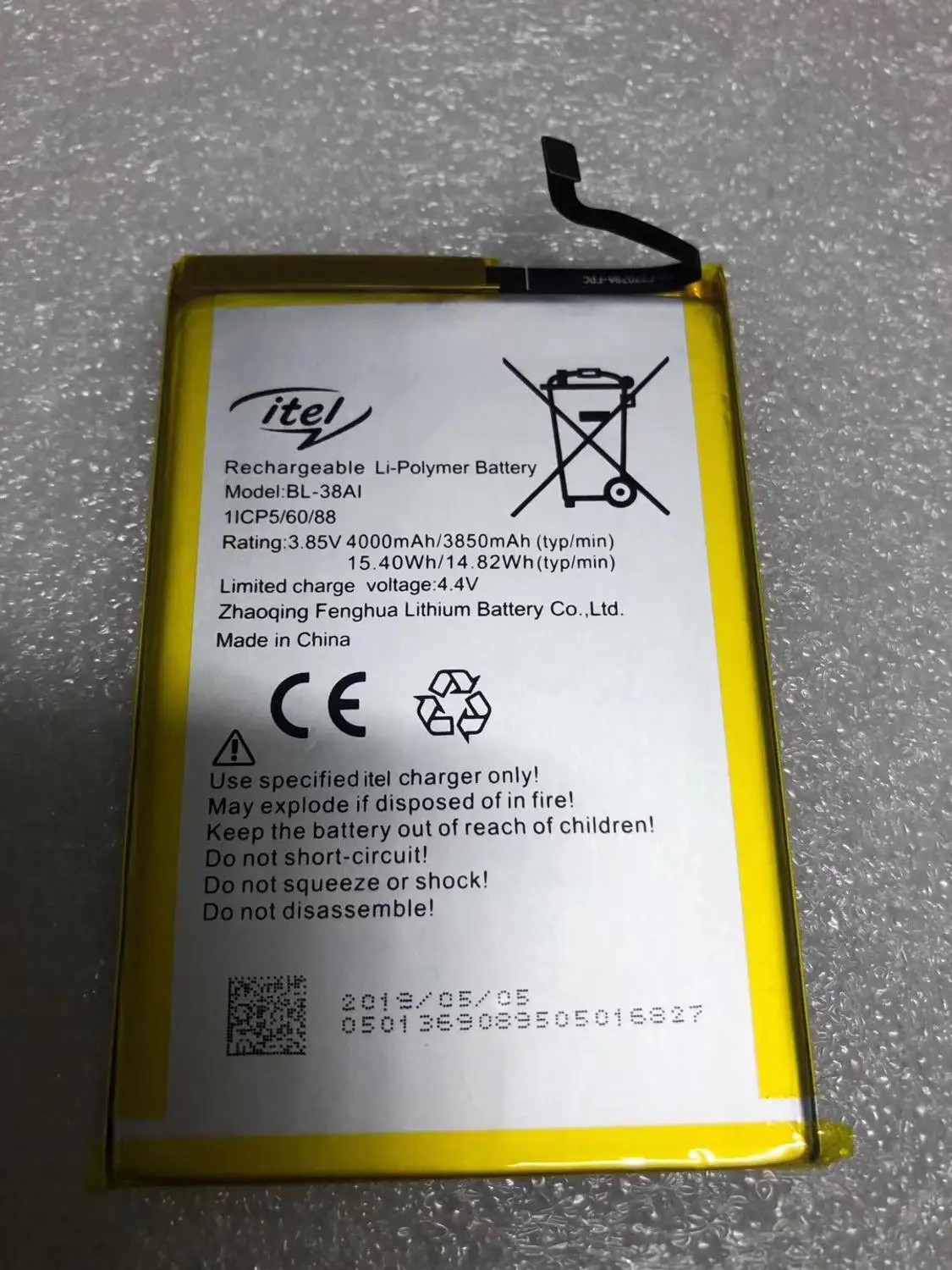

tecno original Itel BL-38AI 4000
