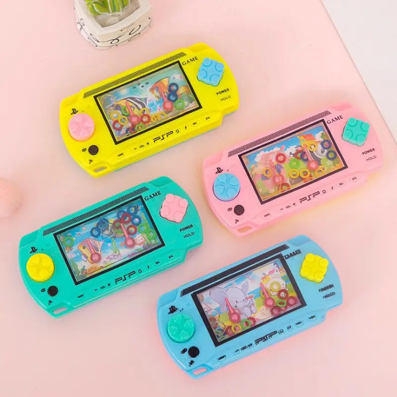 

1000pcs Retro Water Ring Game Machine Child Handheld Game Machine Water Circle Ring Toss Squeeze Toy Parent-Child Interactive To