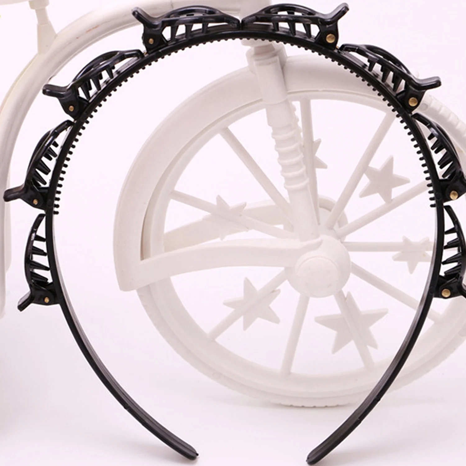 2 шт. двойная челка прическа закрутка шпильки плетеная повязка на голову обруч