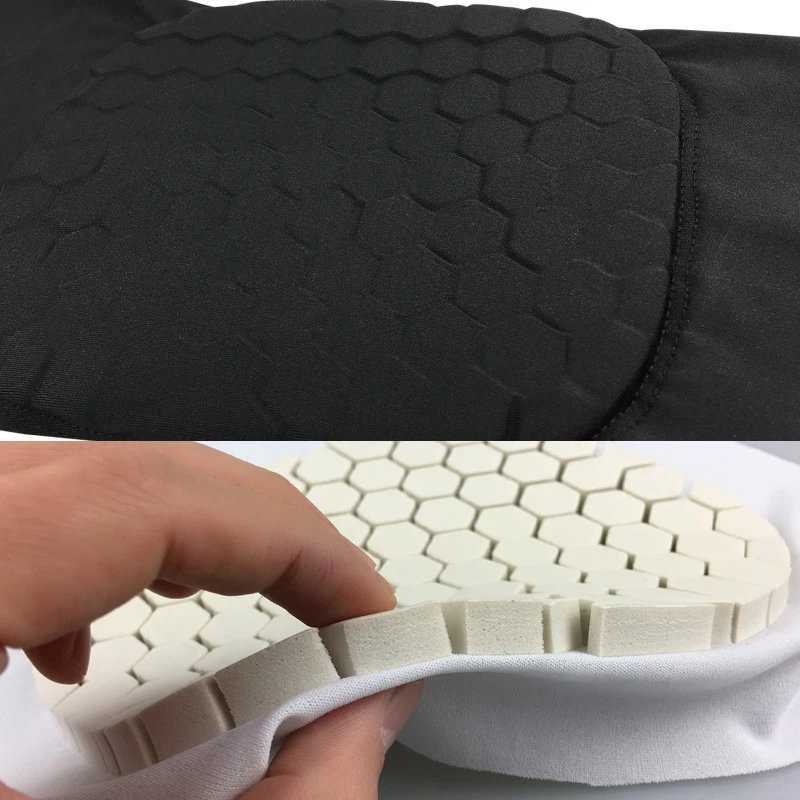 

1pair Honeycomb Knee Pad Basketball Cycling Crashproof Antislip Leg Long Sleeve Protector Gear Elbow & Knee Pads Sports Safey