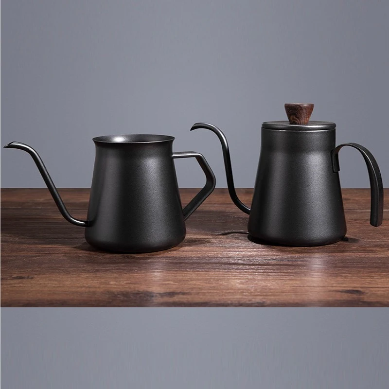 Drip Kettle 400ml Hand Flush Coffee Tea Pot Non-stick Coating Food Grade Stainless Steel Gooseneck Swan Neck | Дом и сад