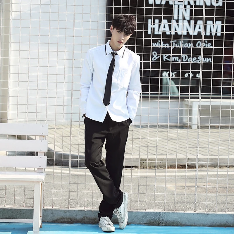 Униформа для учащихся старших классов Мужская и Женская Студенческая одежда