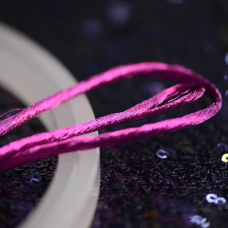 High-strength Color Gold Thread Polyester Filament Sewing Embroidery For Silk Fabric cross stitch embroidery thread | Дом и сад