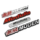 Автомобильный Стайлинг, 3D алюминиевая эмблема Mugen, хромированный логотип, задний значок, наклейка на багажник автомобиля для Honda Civic Accord CRV Fit, автомобильные аксессуары