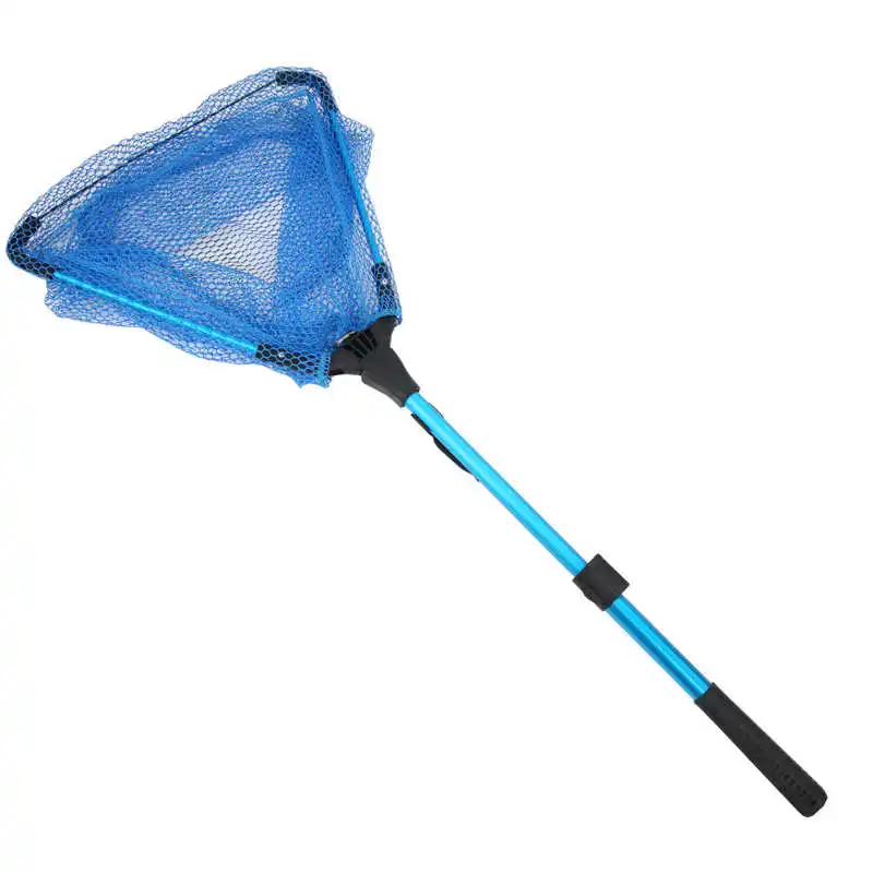 Телескопическая рыболовная посадочная сеть складная треугольная осадочная