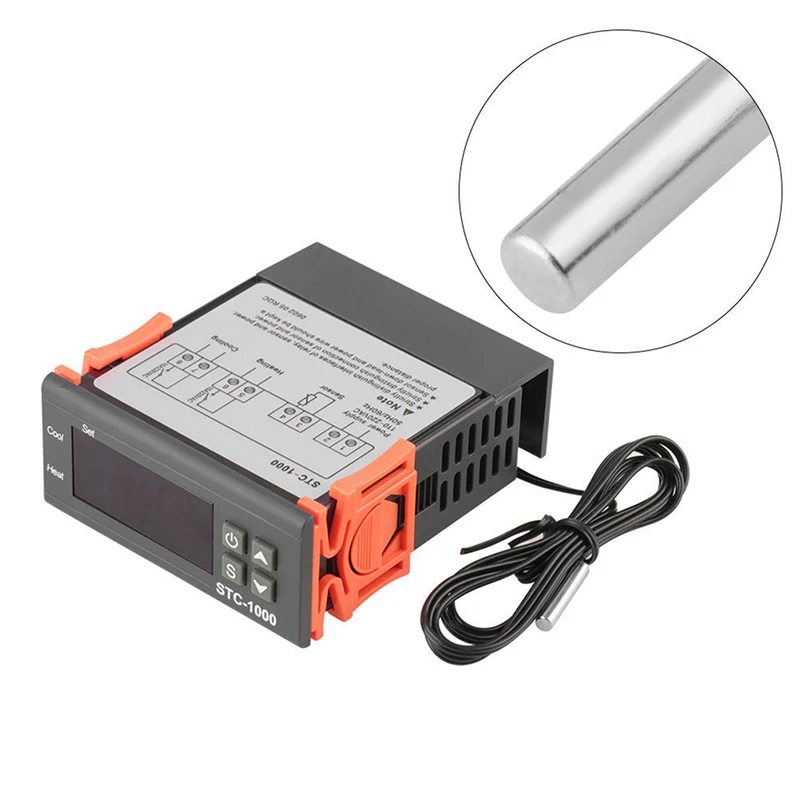 

NEW 110-220V STC-1000 Dual Digital Temperature Controller Thermostat W/NTC