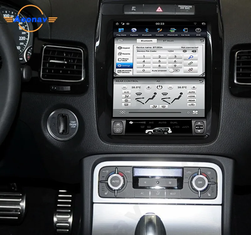 AOONAV 10 4 дюймовый автомобильный радиоприемник DVD-плеер вертикальный экран carplay для