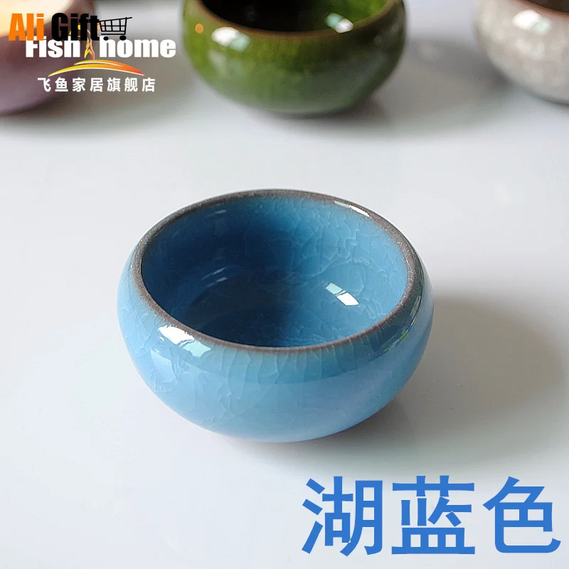 Цветной керамический подсвечник с ледяными трещинами подсвечники для