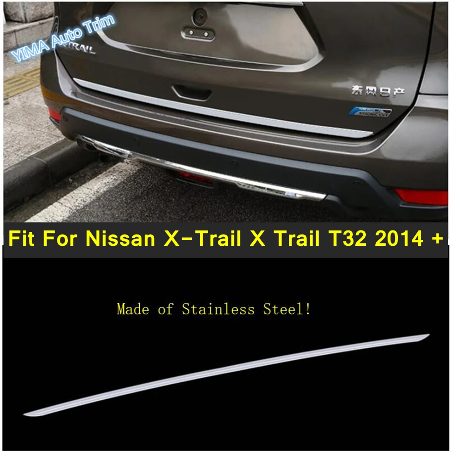 

Lapetus Rear Tailgate Trunk Door Lid Protection Strip Cover Trim Fit For Nissan X-Trail X Trail T32 2014 - 2020 Stainless Steel