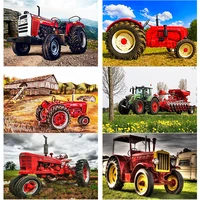 5d diy diamond painting farming vehicle diamond embroidery cross stitch full square round drill crafts manual gift home decor