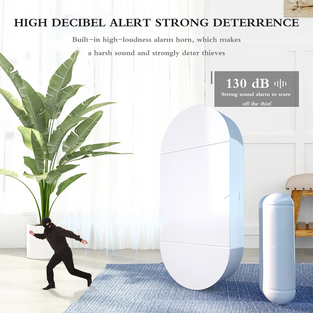 Беспроводной 130db охранная сигнализация домашняя для дверей и окон сигнализации