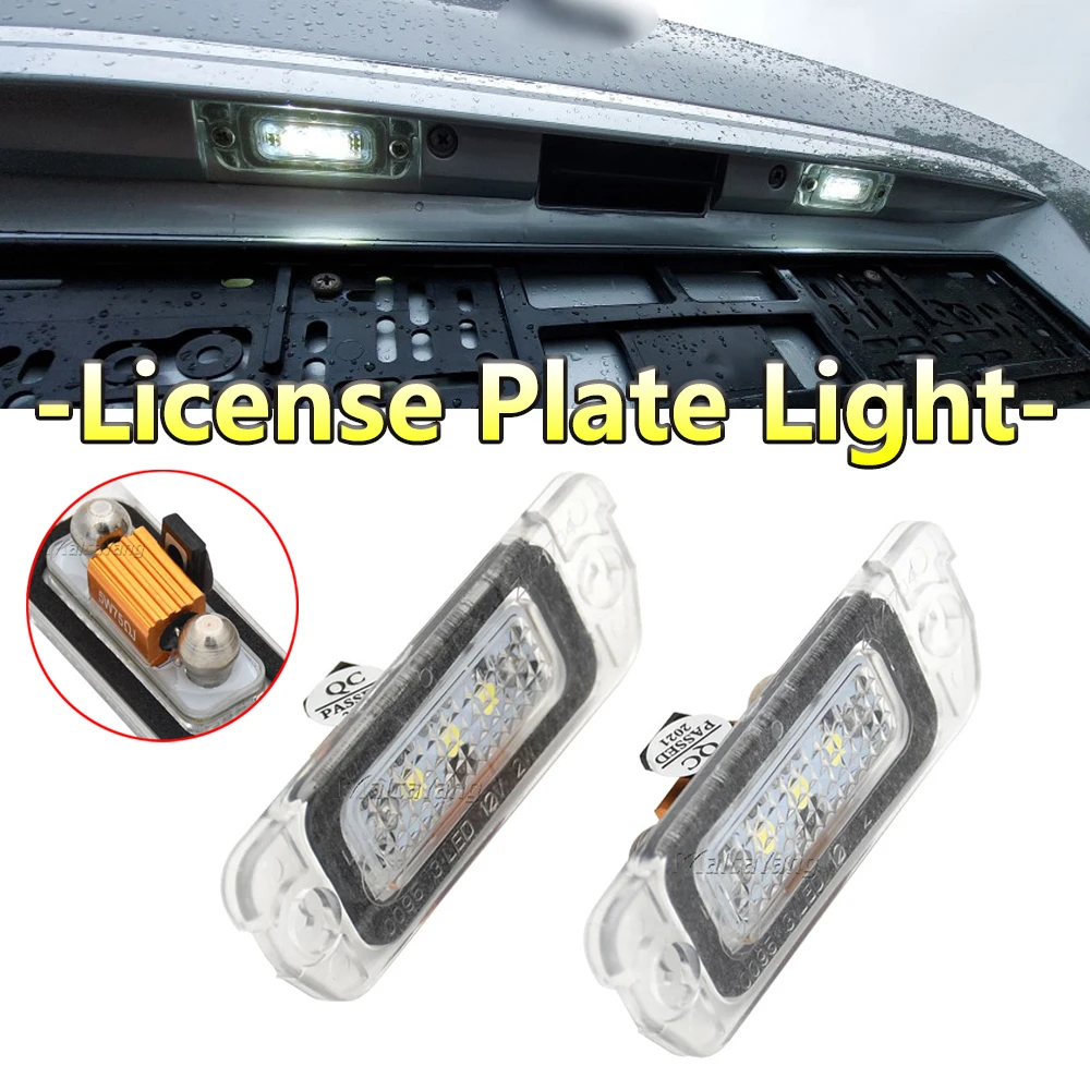 2 шт. светодиодный светодиодные лампы для номерного знака Mercedes Benz W163 W164 X164 ML GL R Class