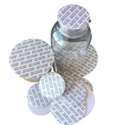 500 шт. 50 мм-101 мм, черная пена, чувствительная к давлению уплотнительная крышка, подкладка, стойкие уплотнения, вкладыш для косметических банок, бутылок, пищевых Горшков