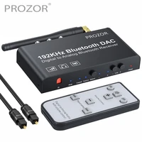 192khz bluetooth compatible dac converter digital to analog converter with remote coaxial toslink to analog stereo lr rca 3 5mm