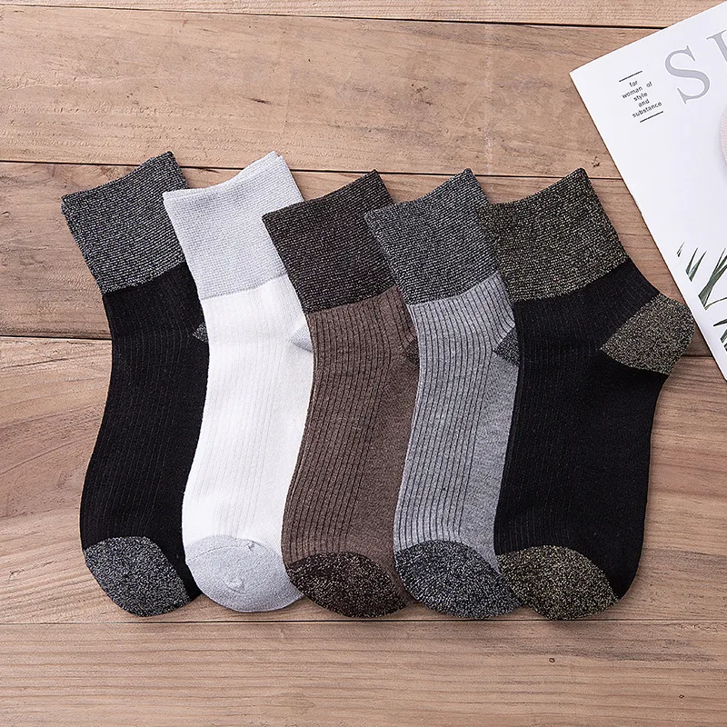 3pairs/lot=6pieces Autumn Winter Womens Fashion Socks Breathable Long Tube Color Matching Vertical Ladies Cotton | Женская одежда