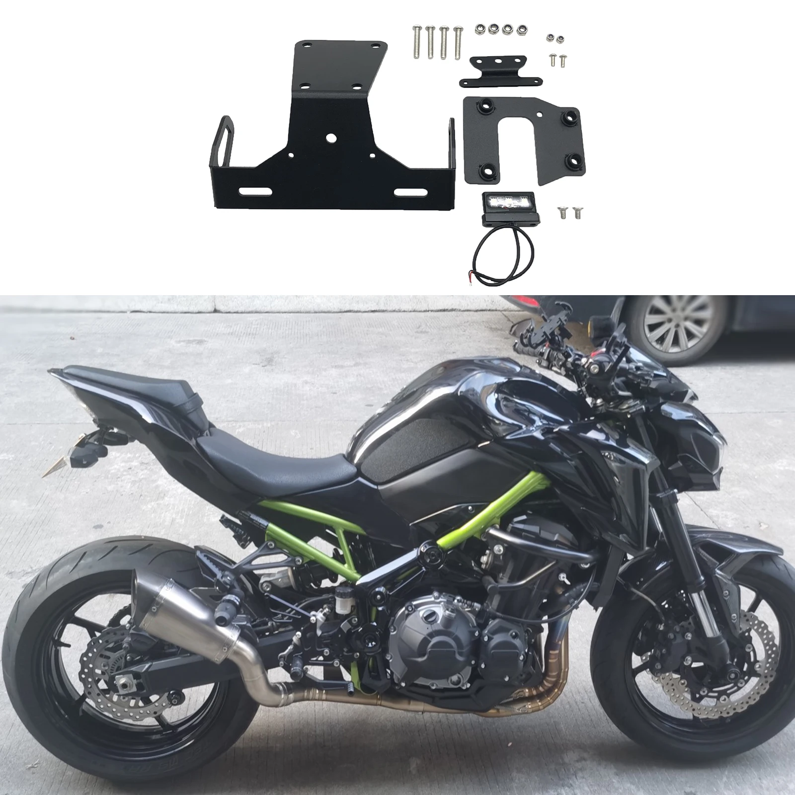 

Универсальный держатель номерного знака, замена для KAWASAKI Z900 17-20, аккуратная подставка, устойчивые аксессуары для мотоциклов