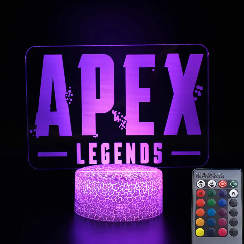 MY787-CRACK-RC Новинка Apex легенды ночник фигурку Цвета переменчивый светящиеся игрушки для детей на день рождения рождественские подарки - Цвет: MY787-CRACK-RC