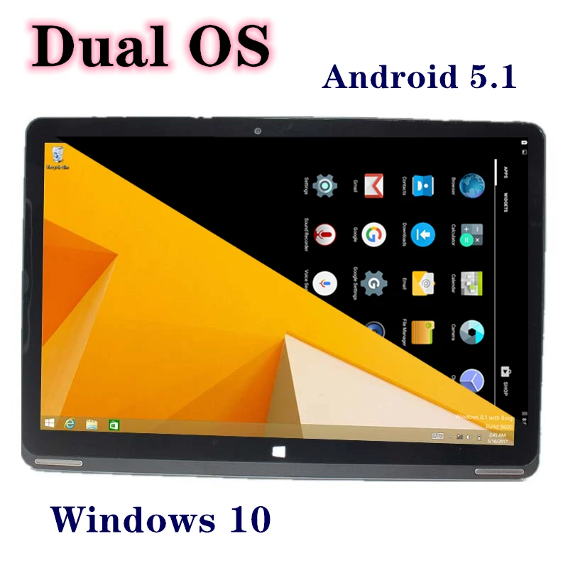 10 1 дюйма 2 + 64 ГБ двойная система Android 5 Windows Home поставляется с док клавиатурой HDMI