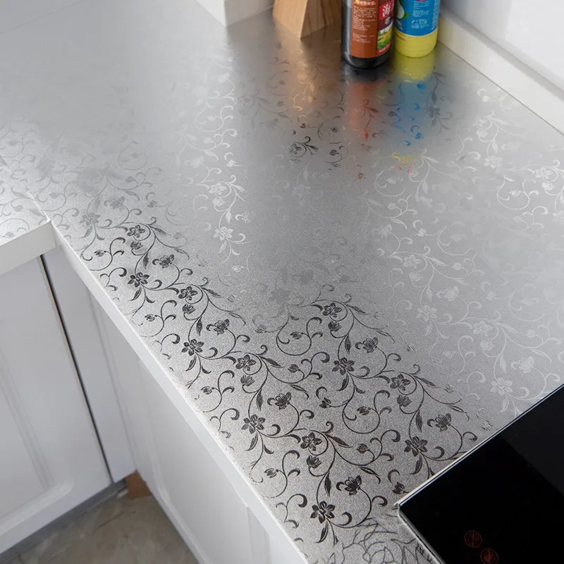 

Anti-fouling High-temperature Aluminum Foil Wallpaper Kitchen Oil-proof Self Adhesive Stickers Stove Cabinet Film Contact Paper