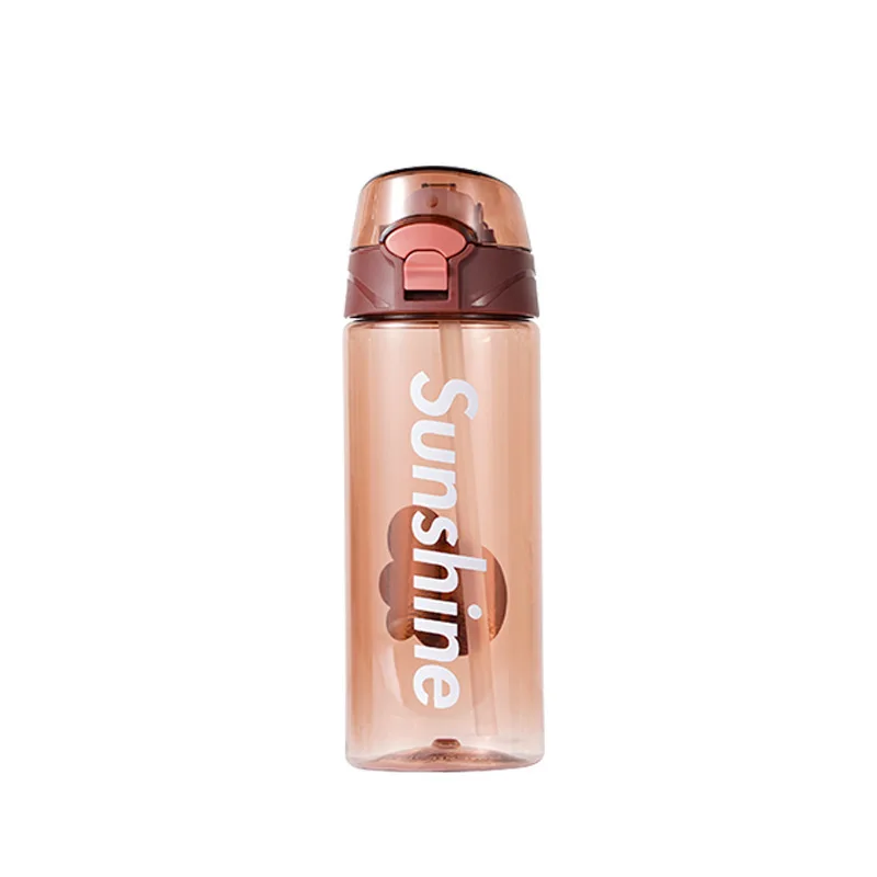 550ml Sports cup BPA Free Tritan Cup creative fitness outdoor Straw sports kettle water bottles Direct Drinking With Lid | Дом и сад