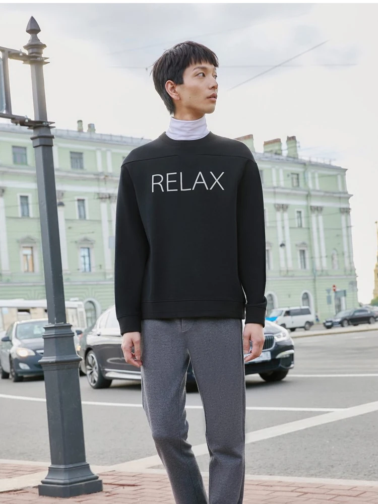 JackJones мужской рисунок с буквенным принтом толстовки 219333510